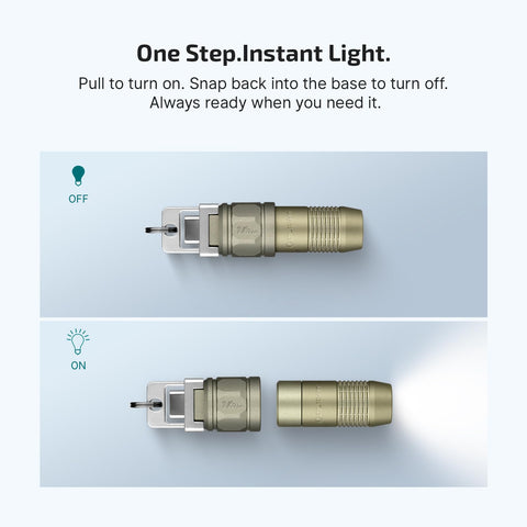 OLIGHT iUltra compact pocket clip-ready design for keychains and bags