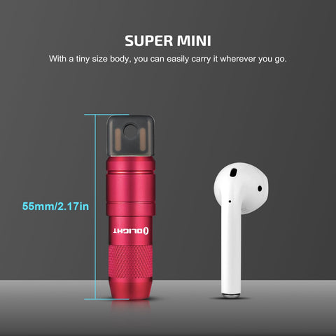 OLIGHT IMINI 2 compact dimensions highlight its lightweight silhouette.