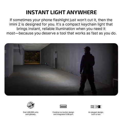 OLIGHT IMINI 2 drop-resistant to 1.5m for daily use