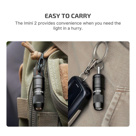 OLIGHT IMINI 2 two-pack is ideal for keeping light in both a bag and a car.