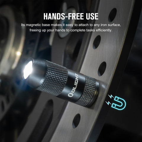 OLIGHT IMINI 2 slips into pockets with compact 55 mm size and light 19.5 g weight.