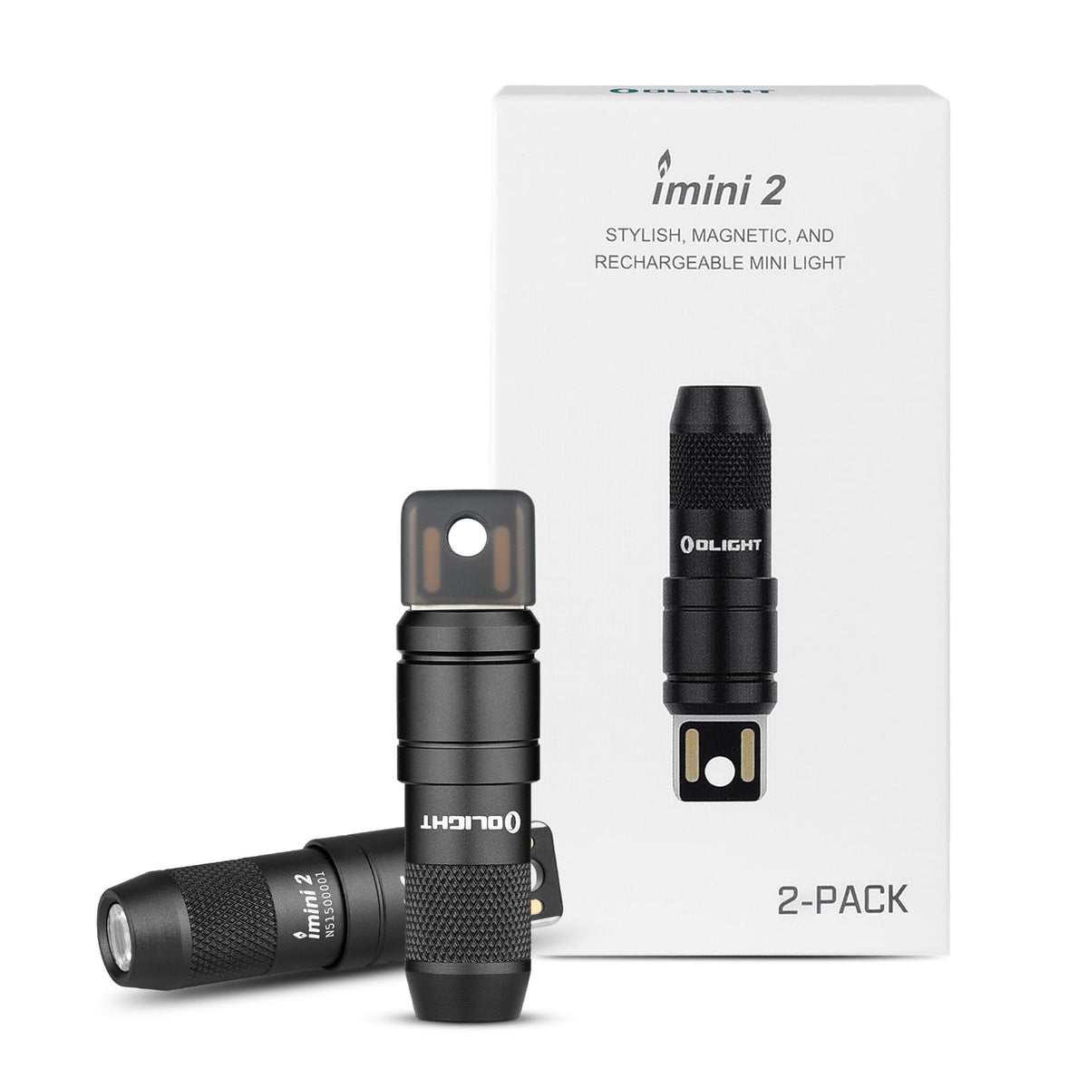 OLIGHT IMINI 2 keychain light with magnetic activation for instant hands-free illumination.