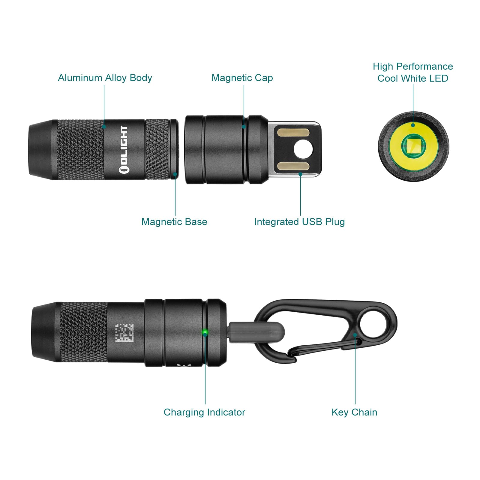 OLIGHT IMINI 2 on a keychain ready for quick, portable lighting