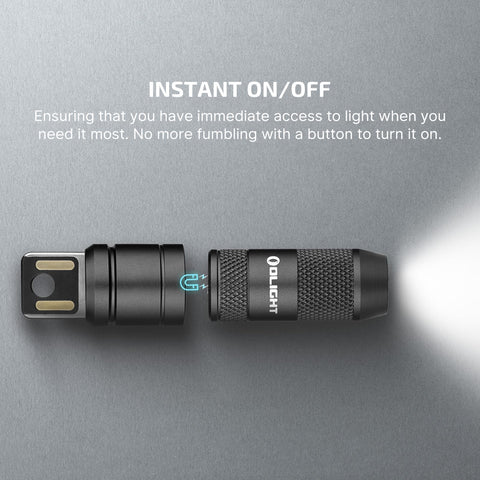 OLIGHT IMINI 2 magnetic base keeps hands free for tasks