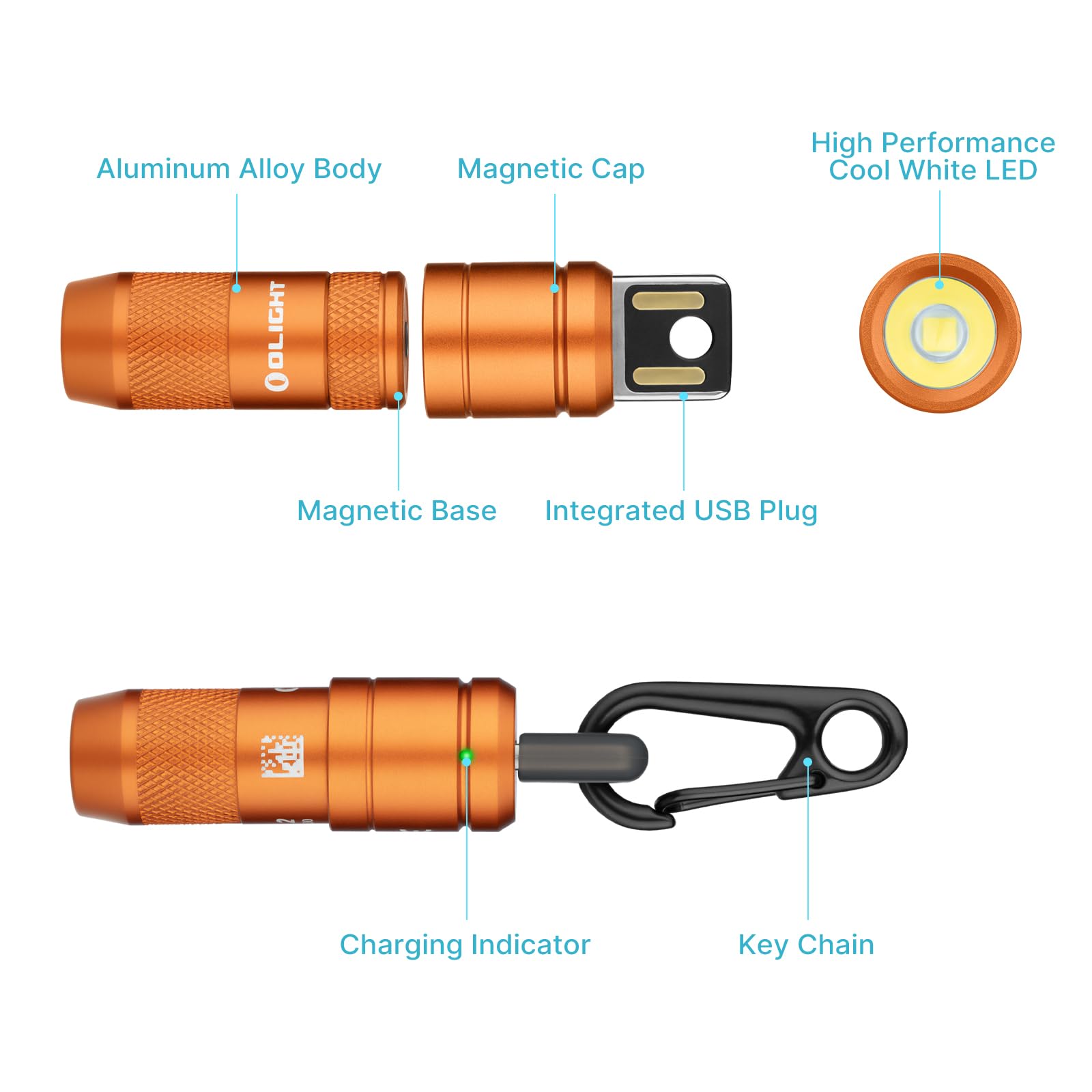 OLIGHT IMINI 2 pocket-friendly length on a key ring remains barely noticed.