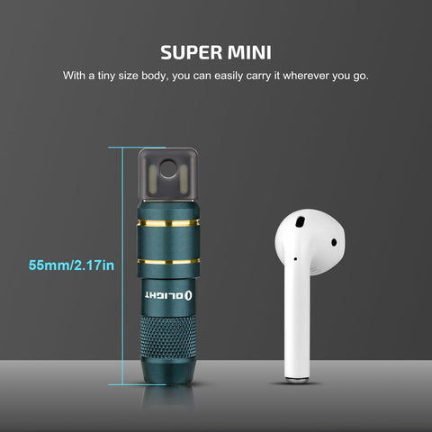 OLIGHT IMINI 2 pocket-size flashlight fits on a keyring