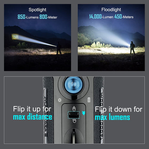 OLIGHT Marauder 2 flood beam illuminates wide areas at campsites.