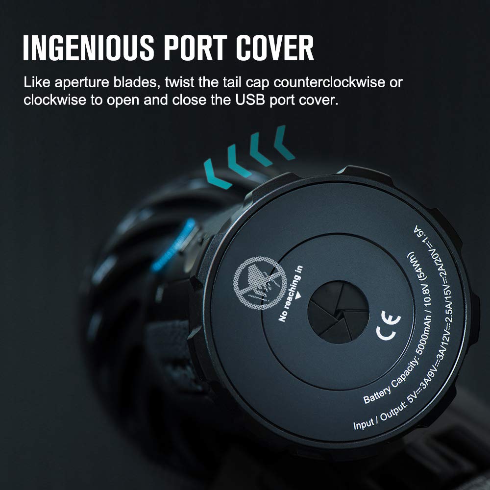 OLIGHT Marauder 2 IPX8 rating supports use in rain.