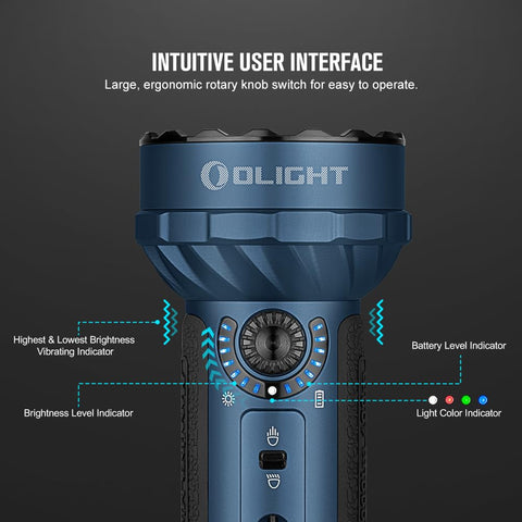 OLIGHT Marauder Mini double-switch design enables quick mode changes