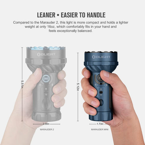 OLIGHT Marauder Mini hidden lanyard hole adds secure carrying option