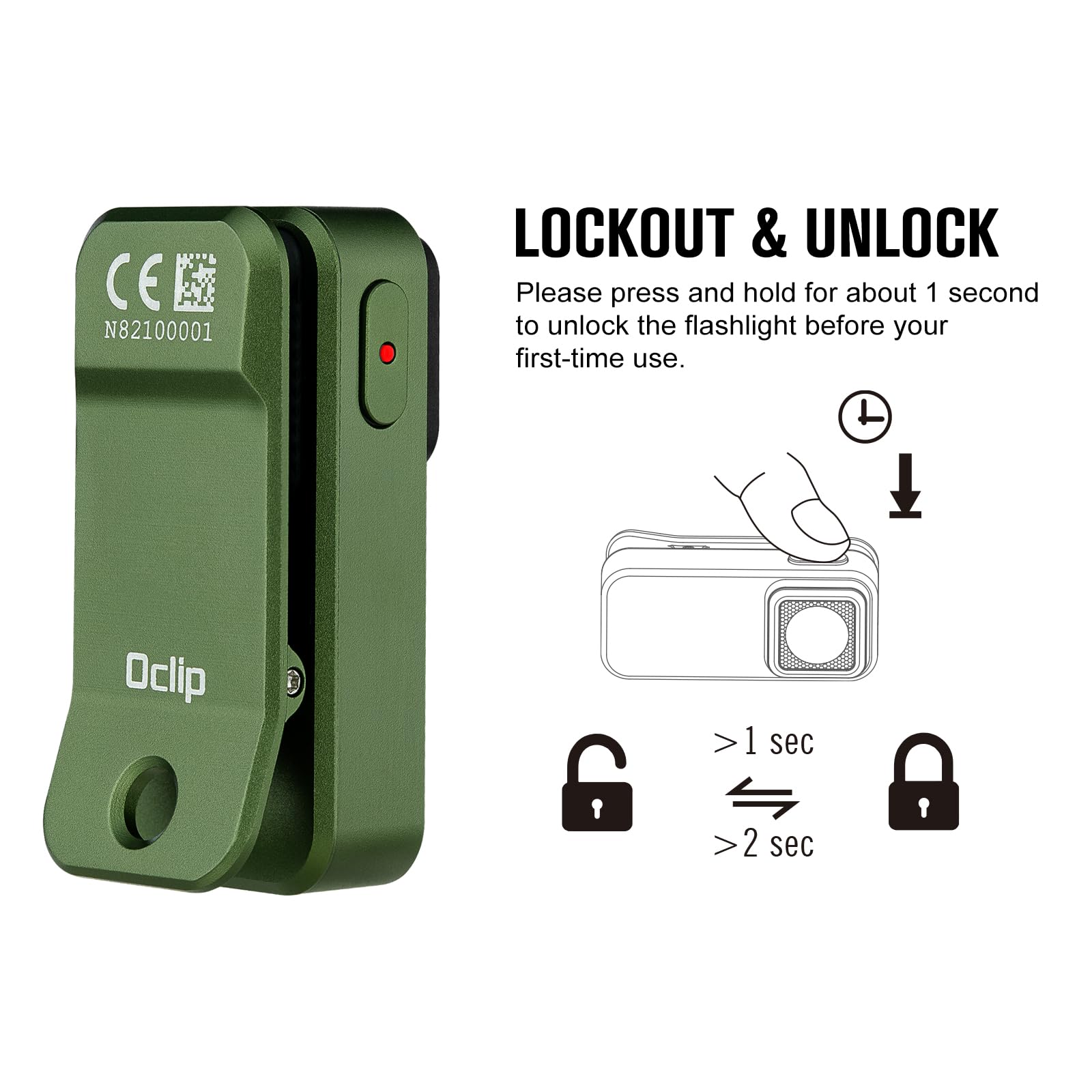 OLIGHT Oclip clip-hanging option for versatile carry