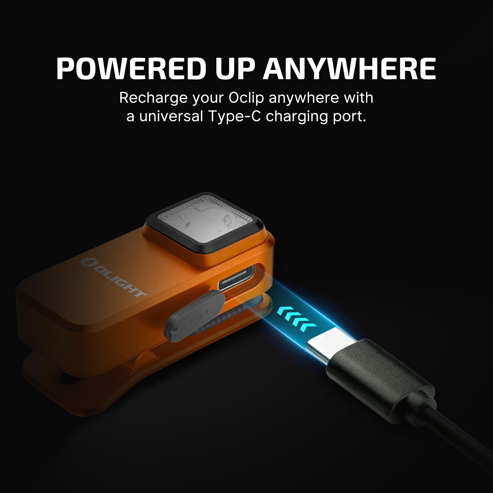 OLIGHT Oclip lightweight 30 g design suitable for everyday carry.