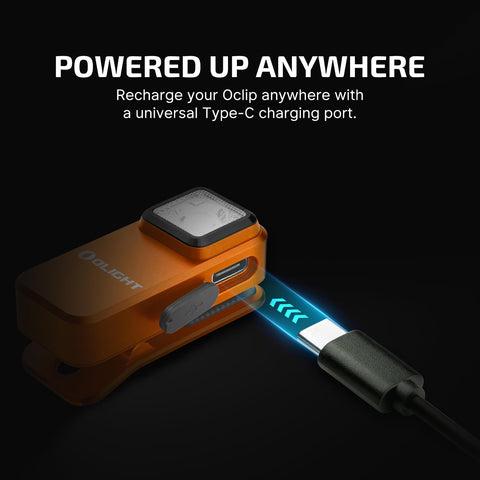 OLIGHT Oclip lightweight 30 g design suitable for everyday carry.