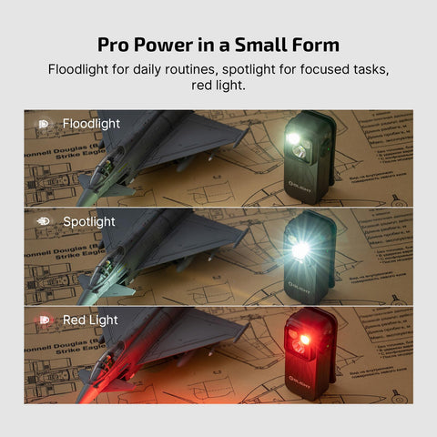 OLIGHT Oclip Pro clipped to pocket for hands-free lighting