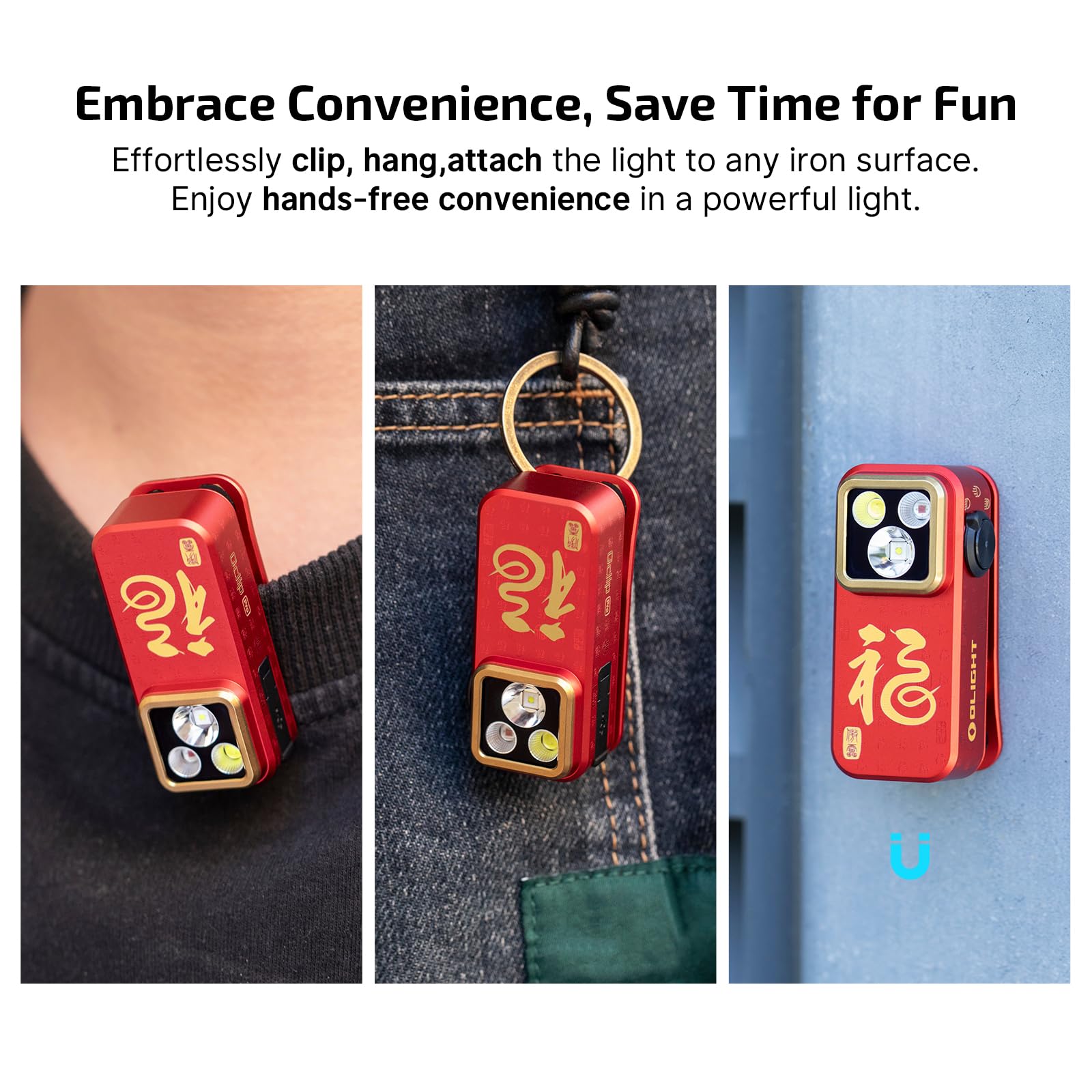 OLIGHT Oclip Pro compact 57 mm length for pocket-ready use