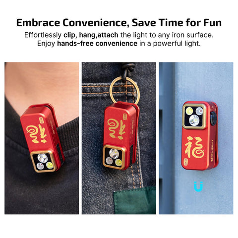 OLIGHT Oclip Pro compact 57 mm length for pocket-ready use