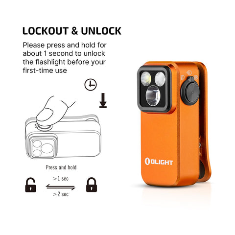 OLIGHT Oclip Pro lanyard hole for easy carry