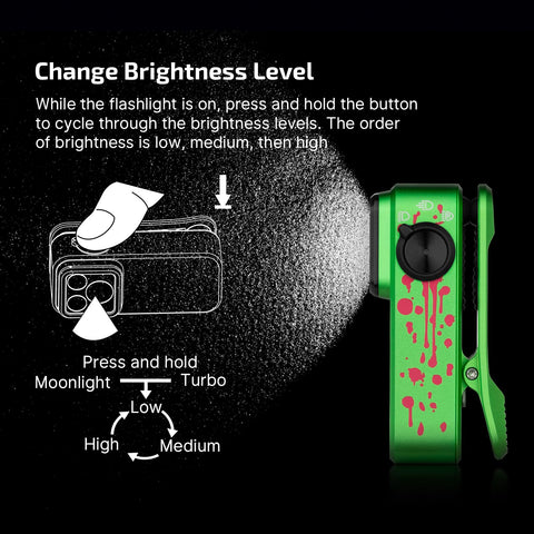 OLIGHT Oclip Pro magnetic base enables hands-free mounting on metal surfaces.
