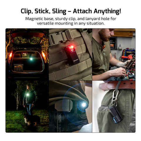 OLIGHT Oclip Pro clipped on a bike for versatile use.