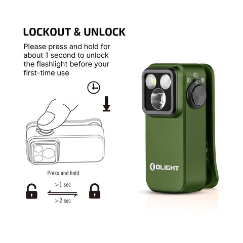 OLIGHT Oclip Pro Type-C charging for quick top-ups and everyday reliability.