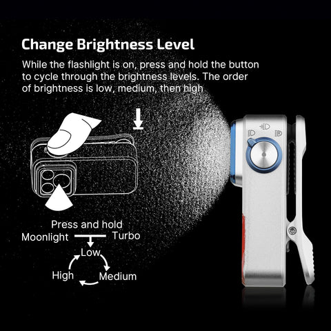 OLIGHT Oclip Pro USB-C charging for easy recharging