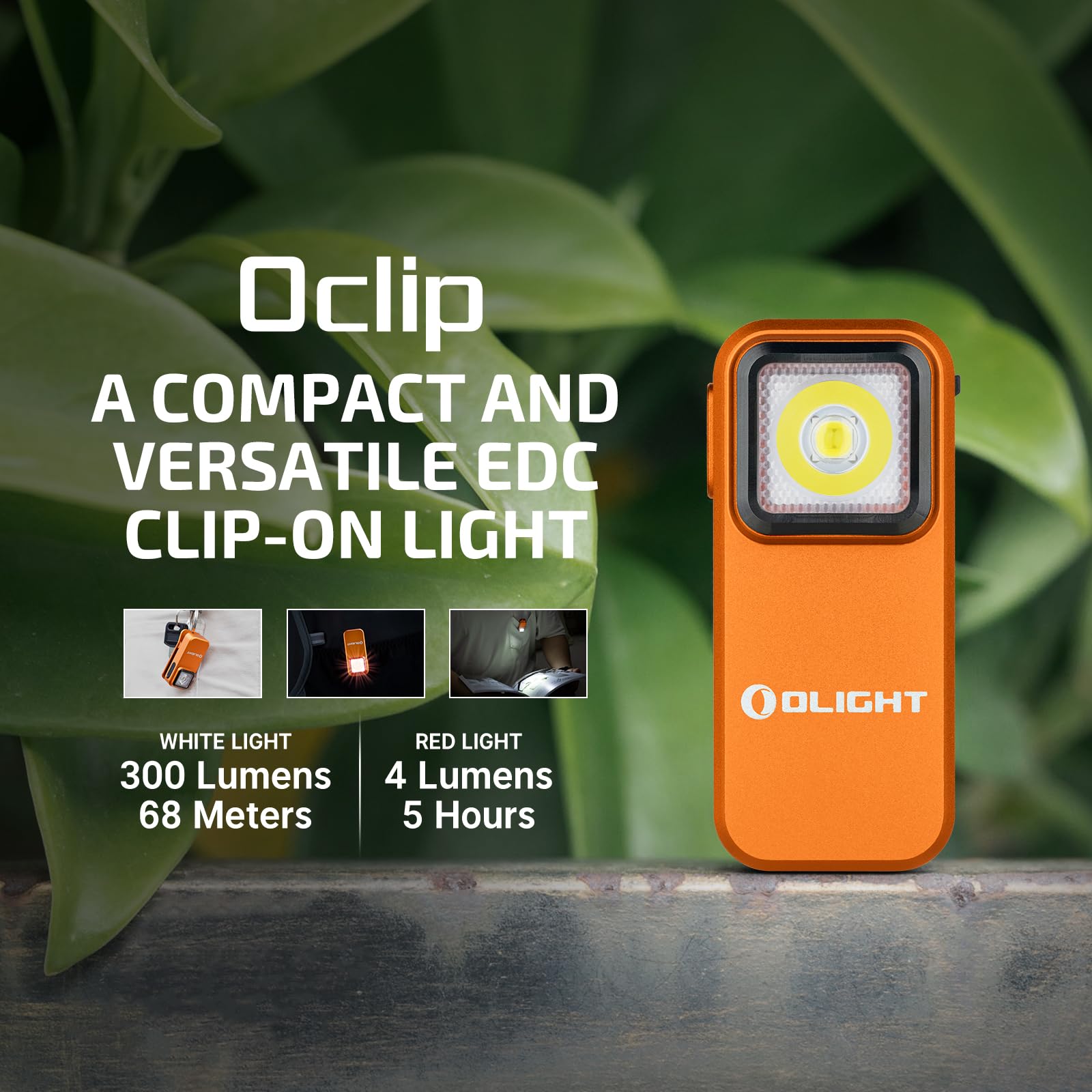 OLIGHT Oclip signaling tool in outdoor activities.