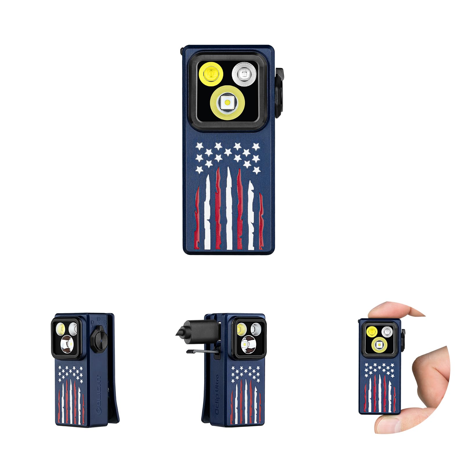 OLIGHT Oclip Ultra floods a wide beam for versatile indoor/outdoor work.