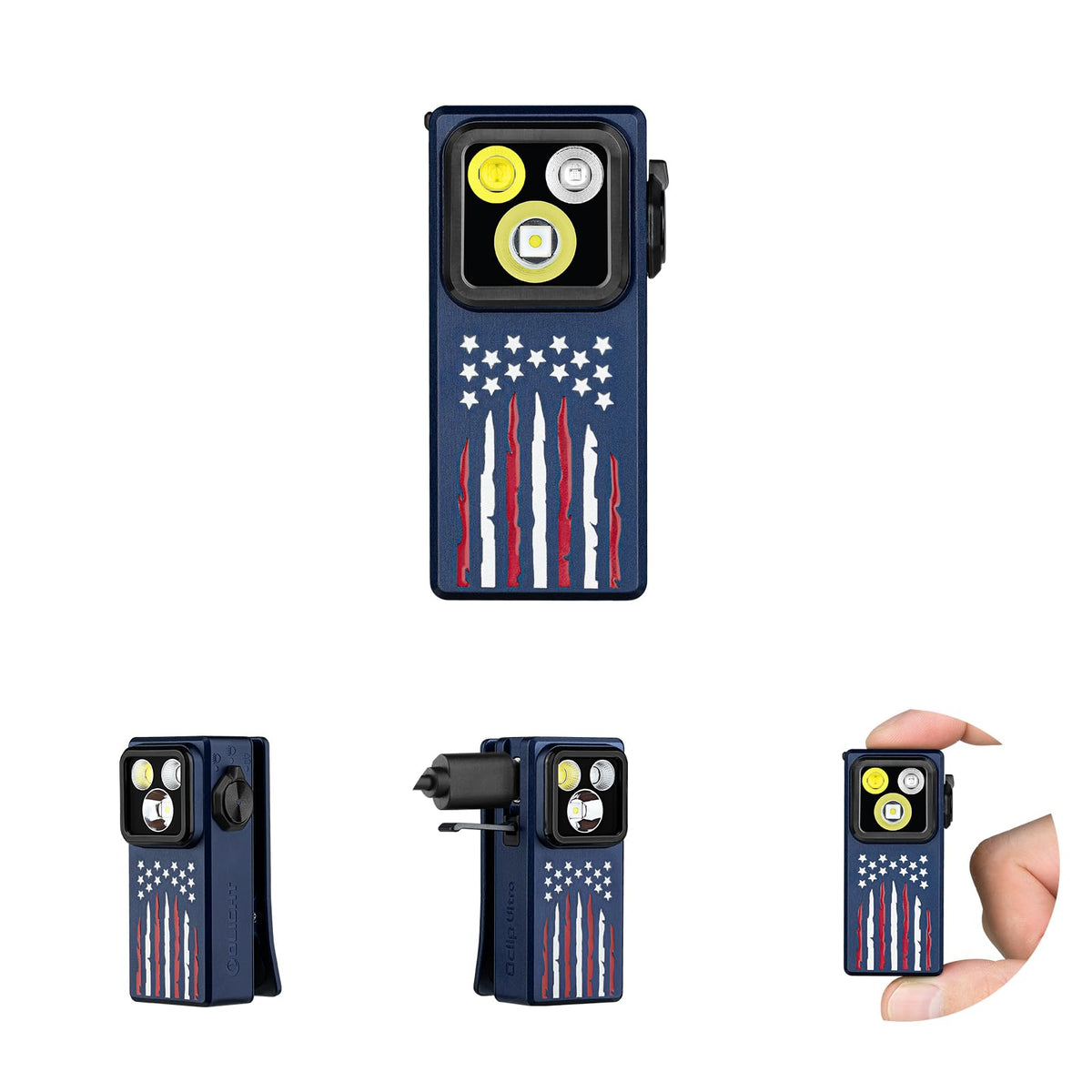 OLIGHT Oclip Ultra floods a wide beam for versatile indoor/outdoor work.