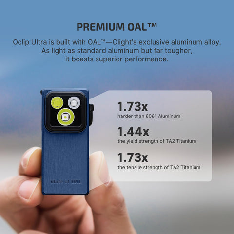 OLIGHT Oclip Ultra spotlight at 130 meters for distant inspection