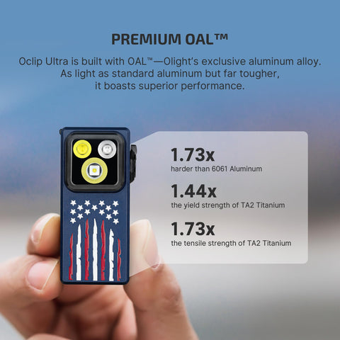 OLIGHT Oclip Ultra delivers a long-range spotlight for precise inspections.