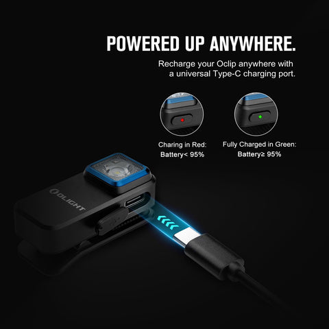 OLIGHT Oclip versatile carry options for outdoor activities.