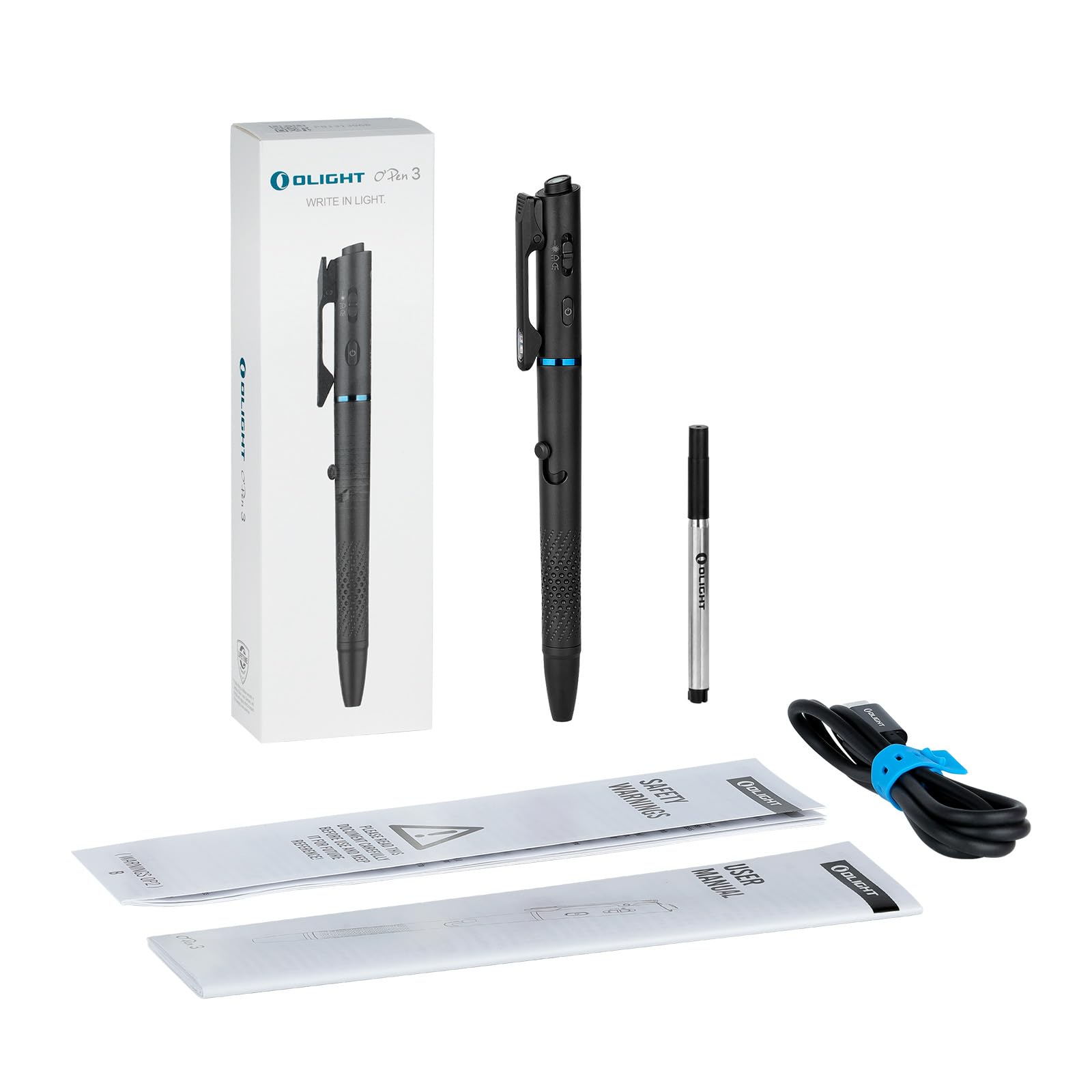 OLIGHT O'Pen 3 oil-based refill option for writing