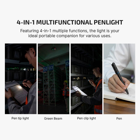 OLIGHT O'Pen 3 white light clip powering desk tasks