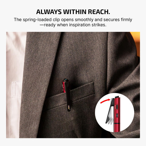 OLIGHT O'Pen 3 recessed grip offers comfortable, secure handling