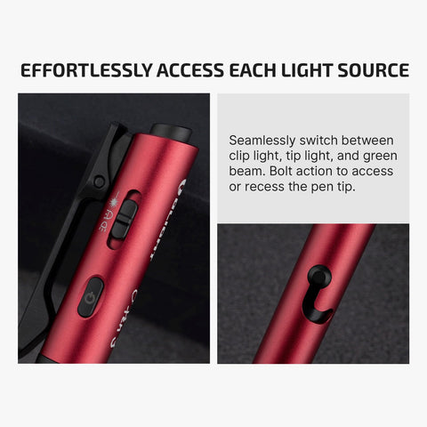 OLIGHT O'Pen 3 spring-loaded pocket clip keeps it secure