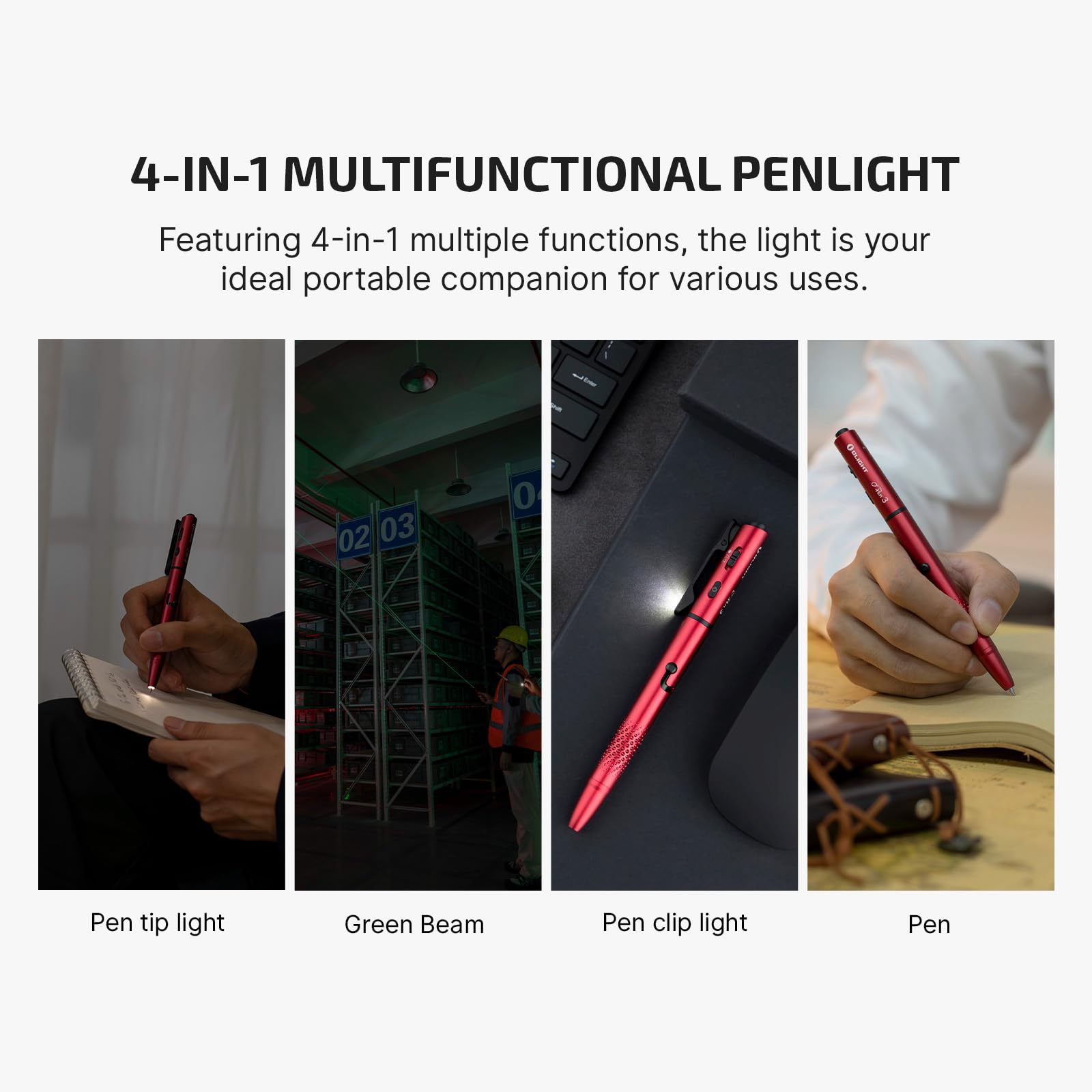 OLIGHT O'Pen 3 red light preserves night vision for late work