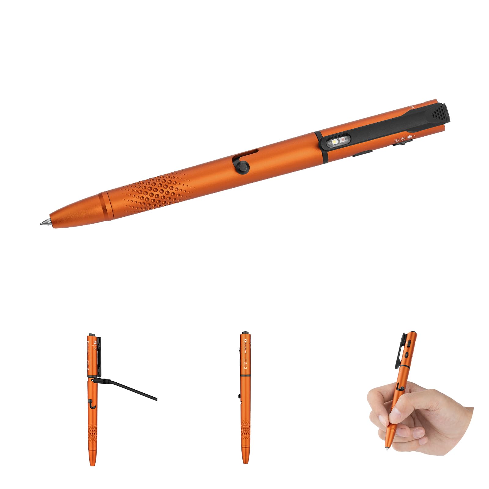 OLIGHT O'Pen 3 white clip light for office tasks and presentations.