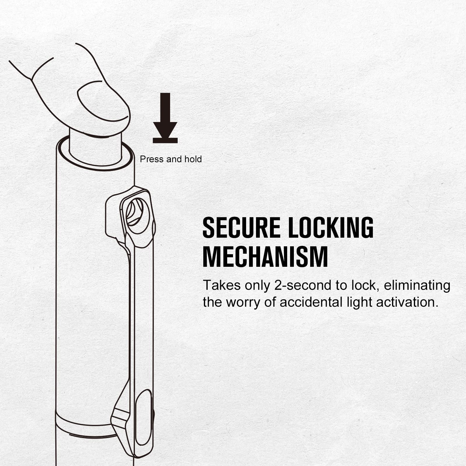 OLIGHT O'Pen Glow brightness control from 5 to 120 lumens for adaptable tasks.