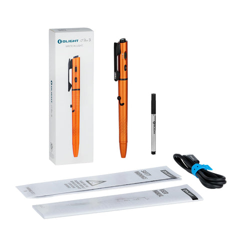 OLIGHT O'Pen 3 includes an extra oil‑based refill.