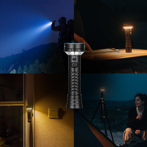 OLIGHT Prowess magnetic tail cap enables hands-free desk lamp setup.