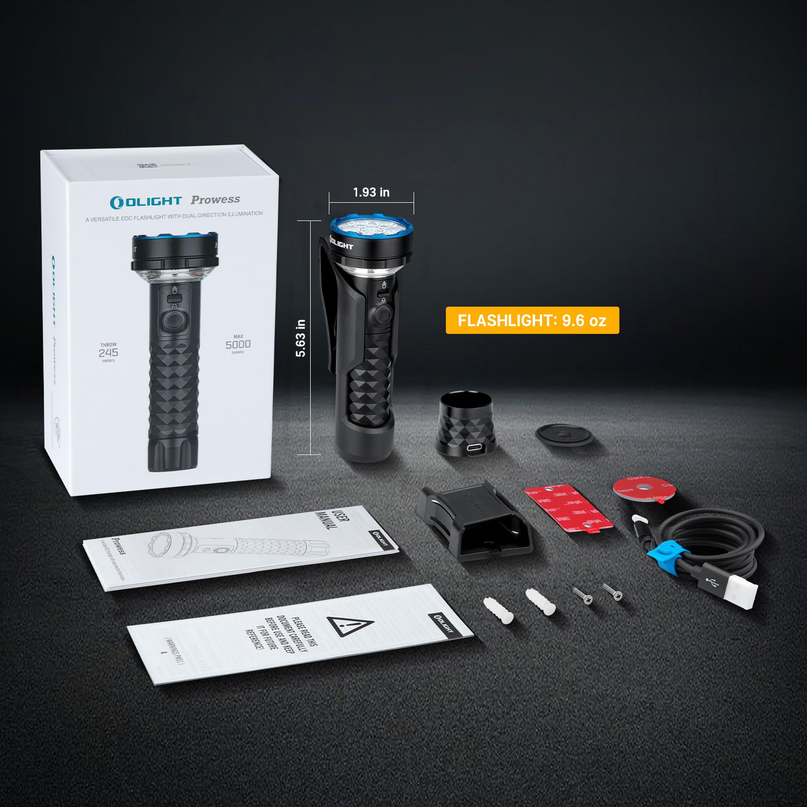 OLIGHT Prowess tripod work-light setup for elevated illumination.