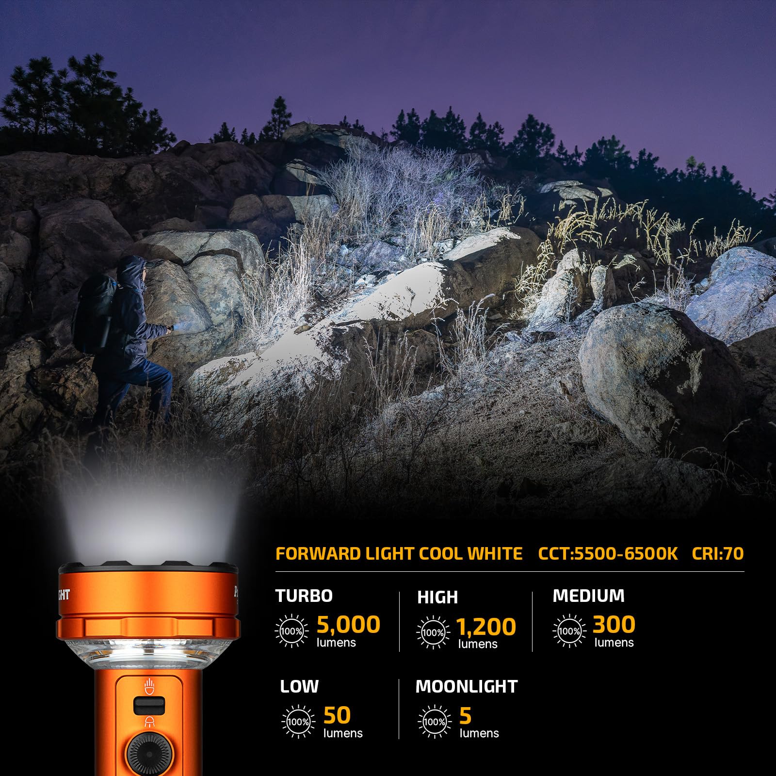 OLIGHT Prowess warm white 360 light creates cozy ambience.