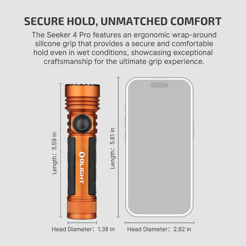 OLIGHT Seeker 4 Pro beam throw reaching distant targets in darkness