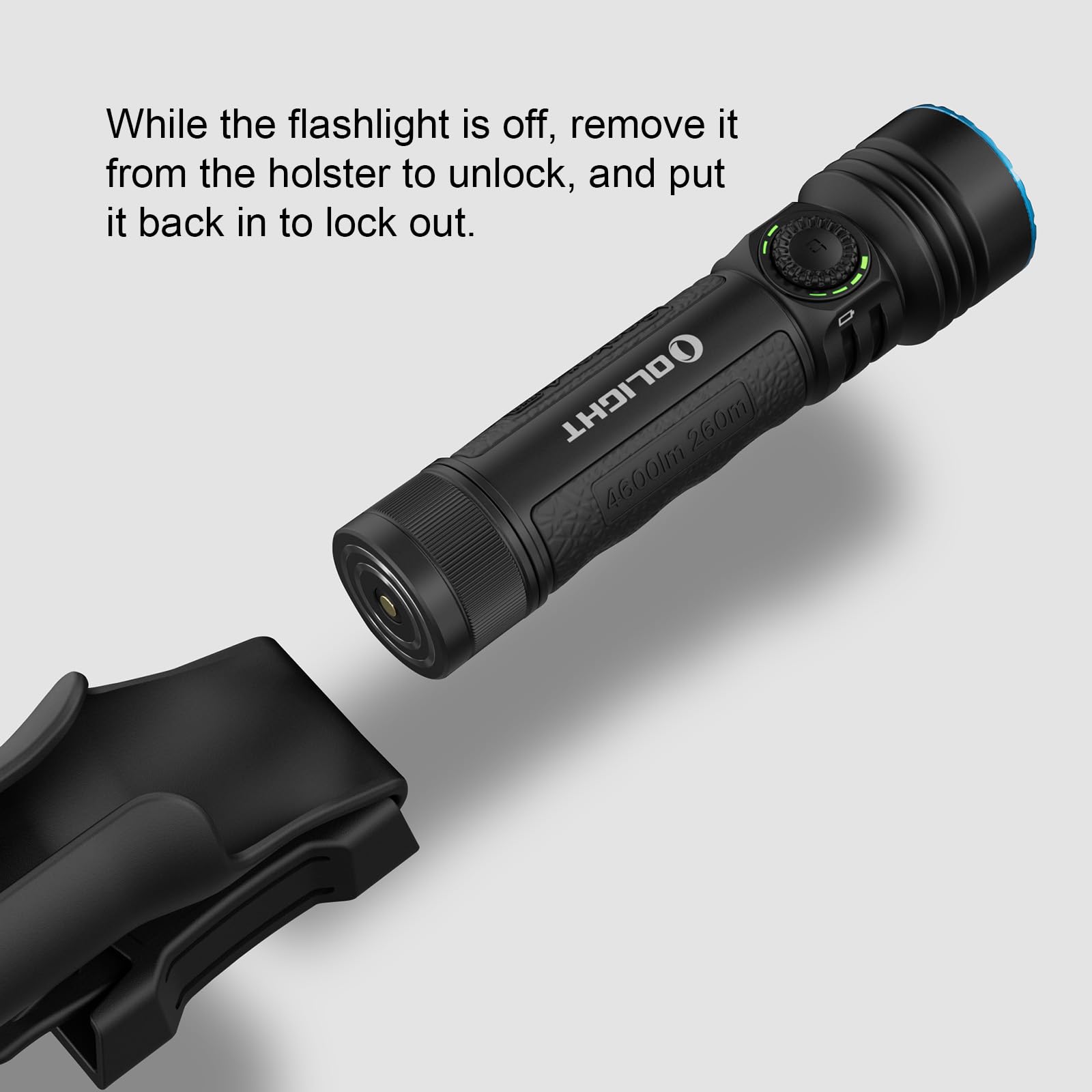 OLIGHT Seeker 4 Pro IPX8 protection copes with rain and splashes.