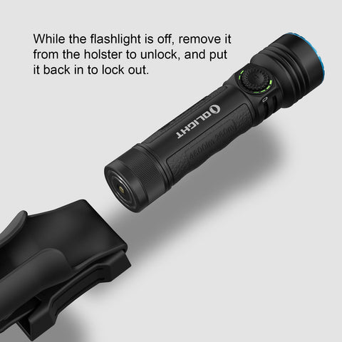 OLIGHT Seeker 4 Pro IPX8 protection copes with rain and splashes.