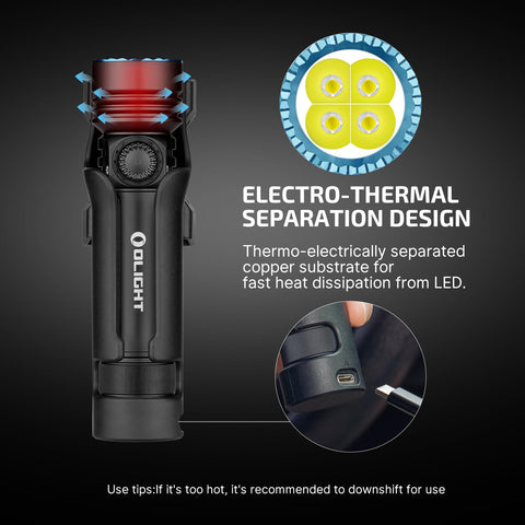 OLIGHT Seeker 4 Pro 260-meter throw supports precise outdoor illumination.