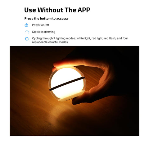 OLIGHT Sphere app control for brightness and modes
