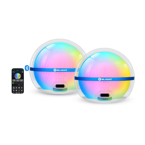 OLIGHT Sphere C 2-Pack night light front view showing compact design and glow