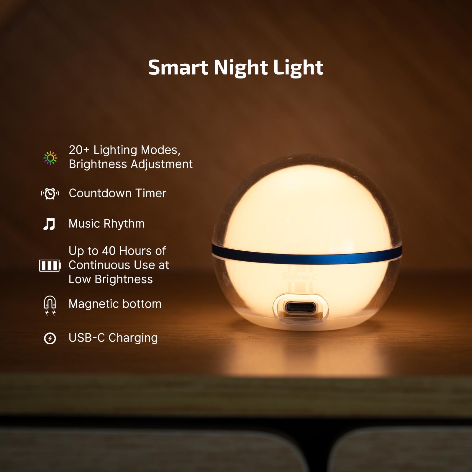 RGB ambient lighting from Sphere C for mood and visibility