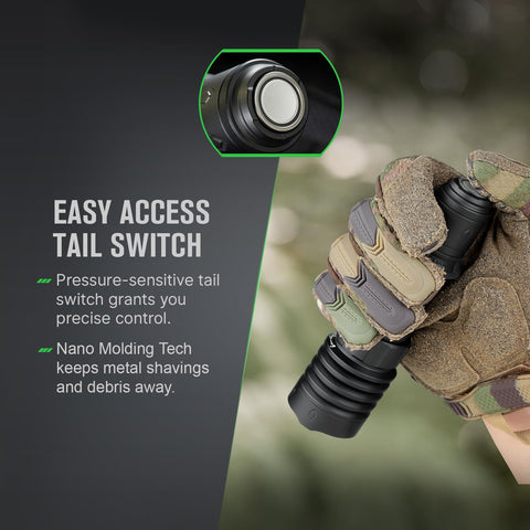 OLIGHT Warrior X 4 programmable modes for regular and tactical lighting